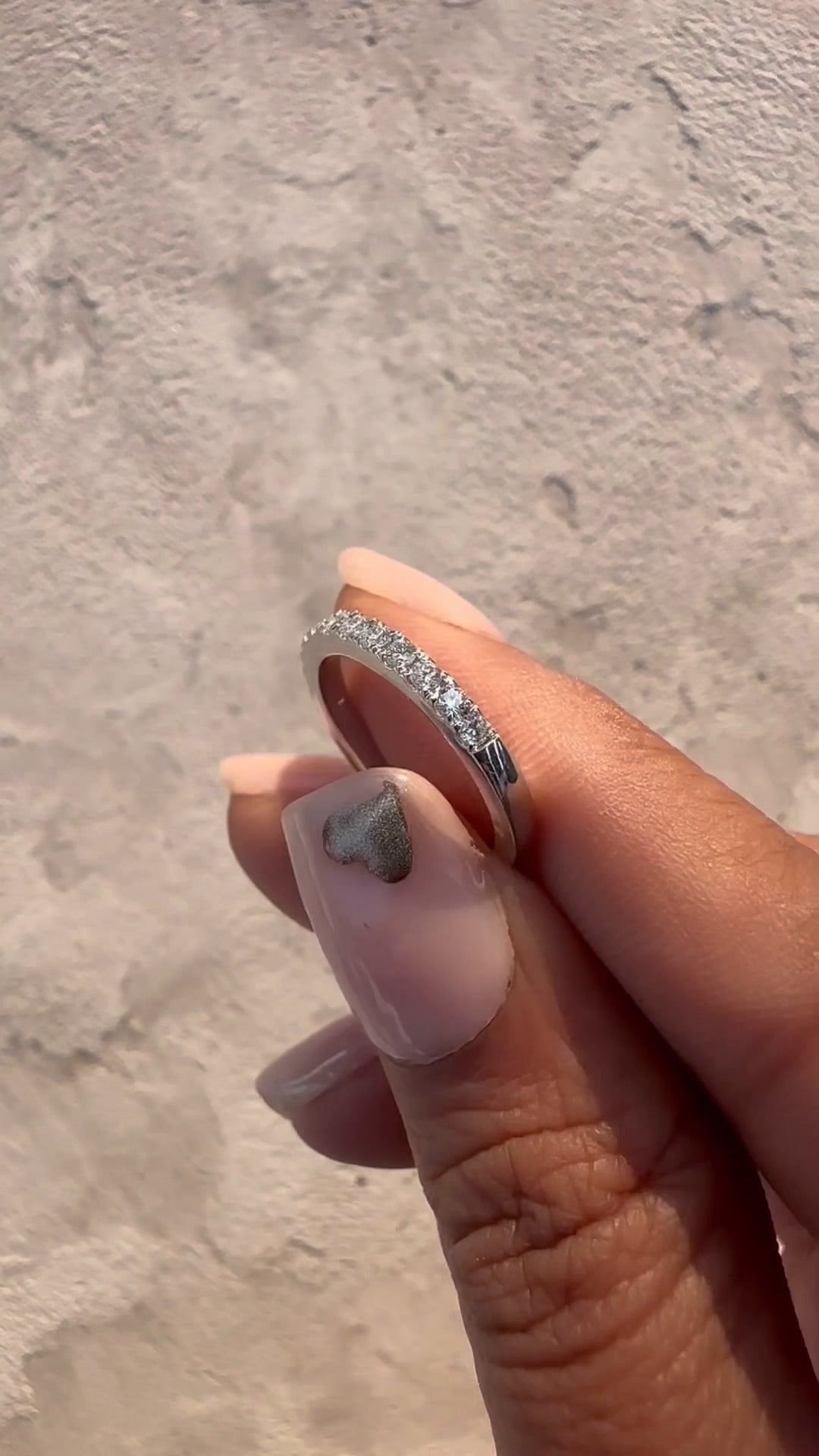 Solstice Moissanite Anniversary Band