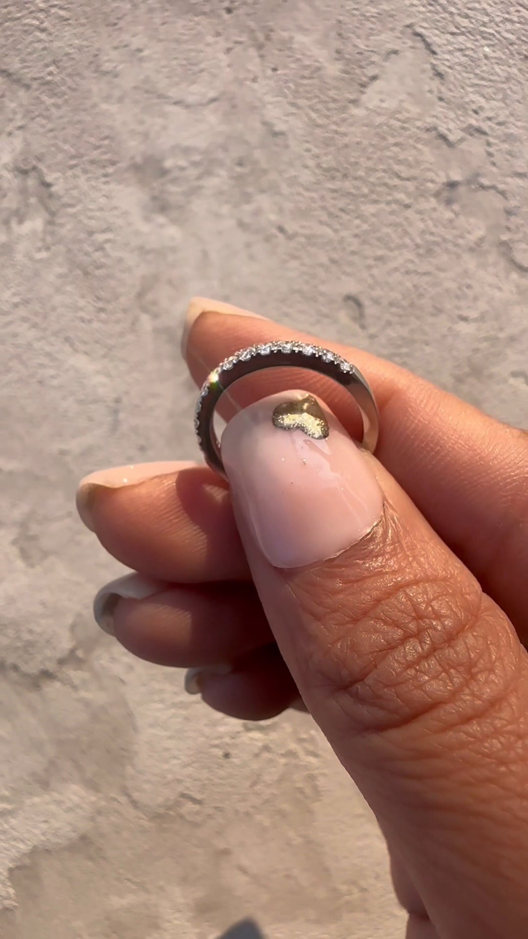 Solstice Moissanite Anniversary Band
