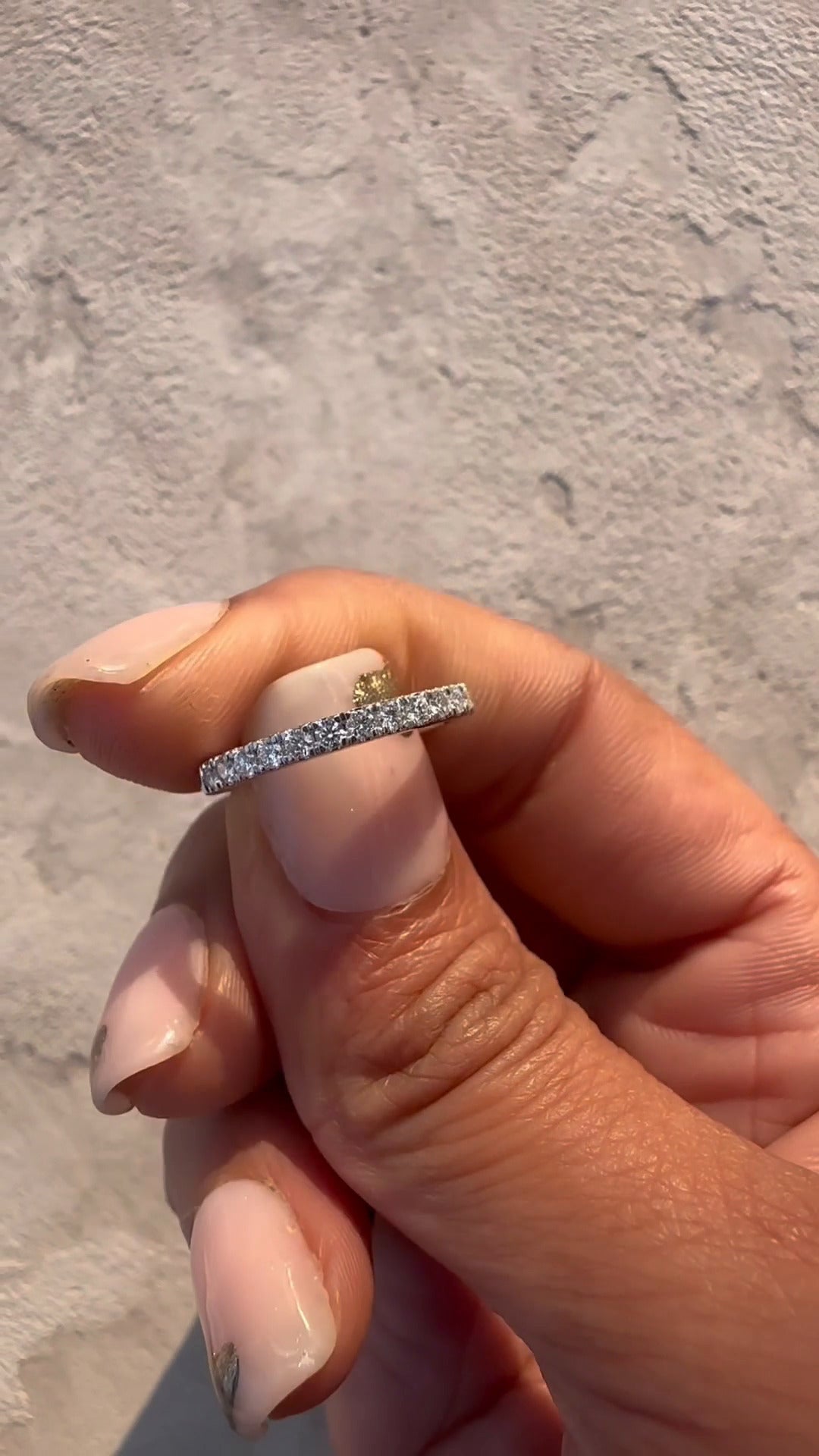 Solstice Moissanite Anniversary Band