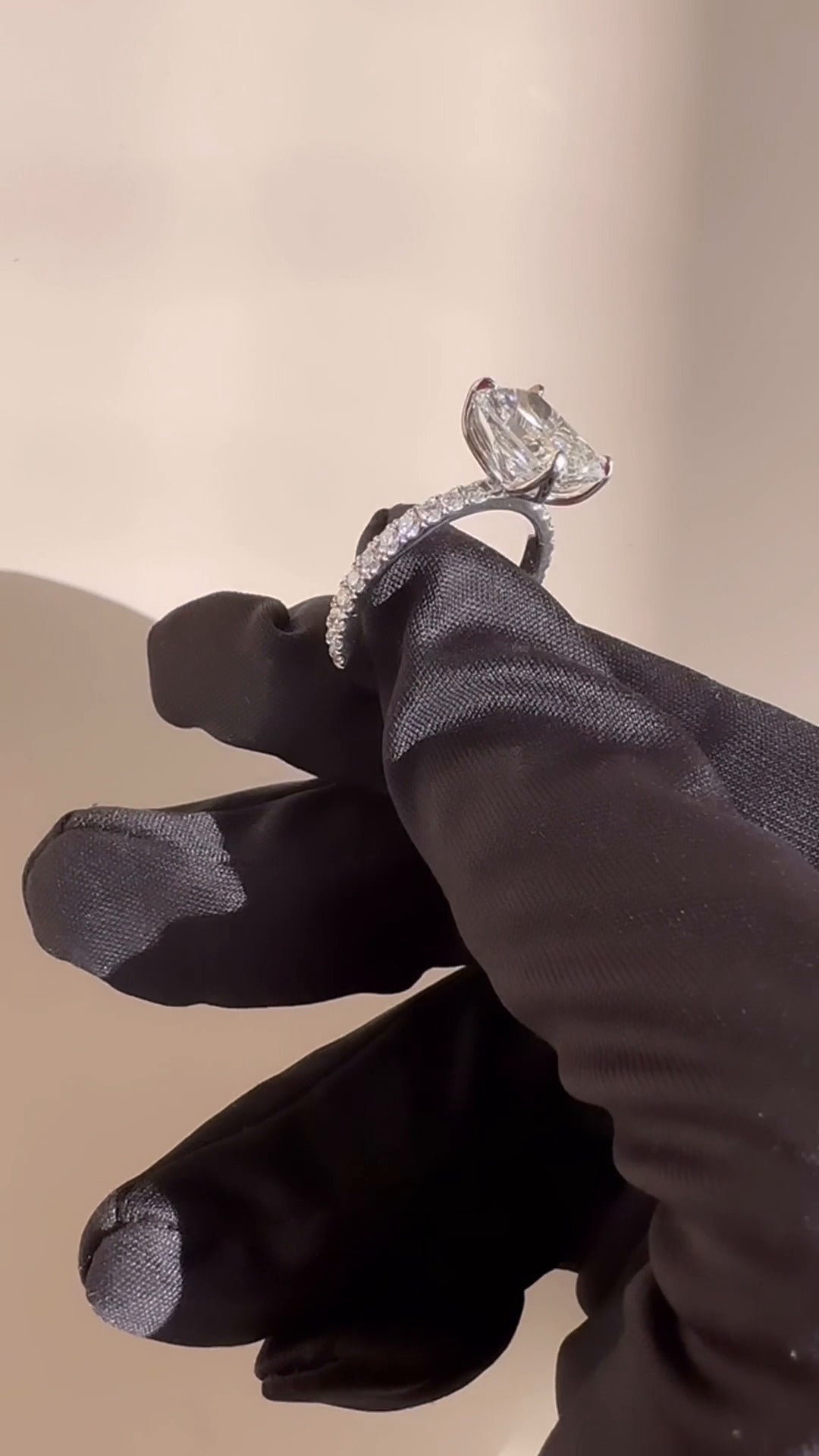 Tamara Radiant Diamond Band Moissanite Engagement Ring