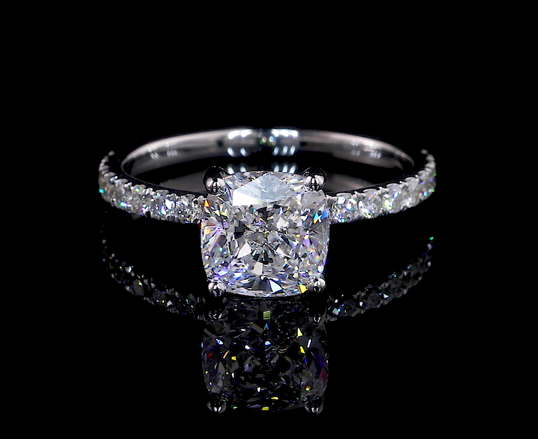 Moissanite Engagement Ring
