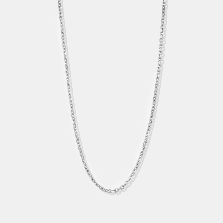 Single 18K White Gold Chain