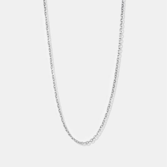 Single 18K White Gold Chain