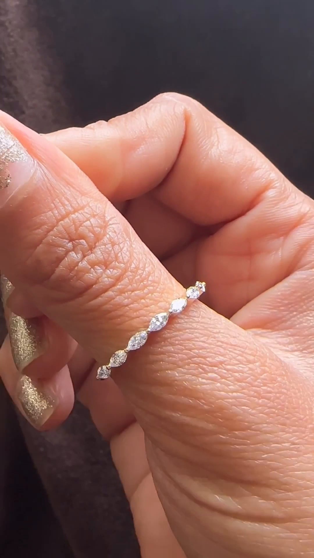 Yra Moissanite Stackable Ring