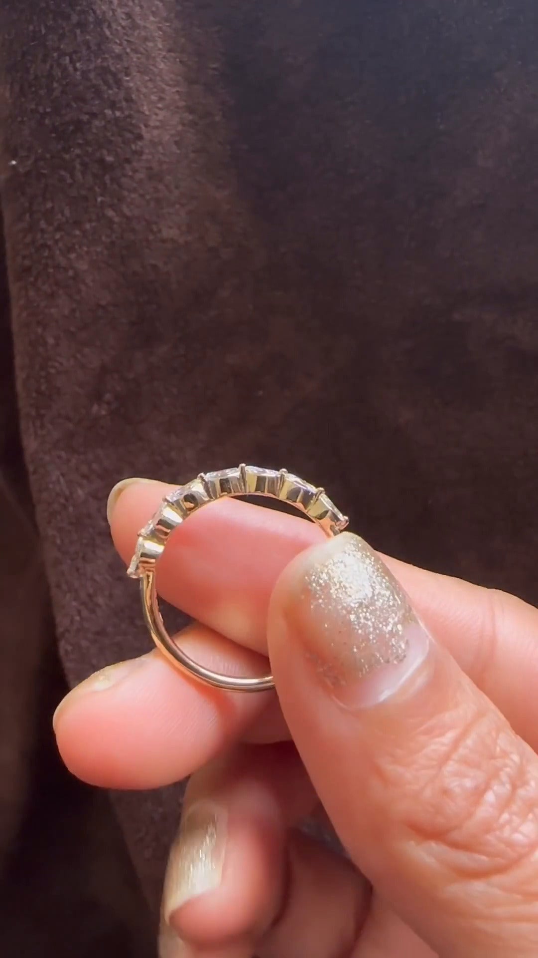 Yra Moissanite Stackable Ring