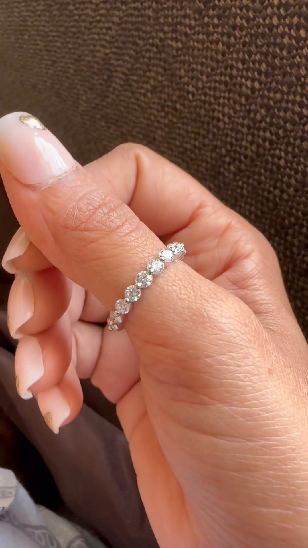 Zinnia Moissanite Eternity Band