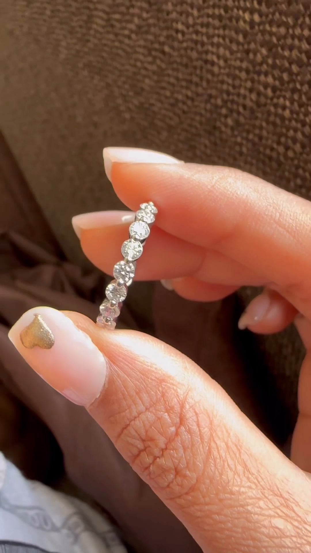 Zinnia Moissanite Eternity Band