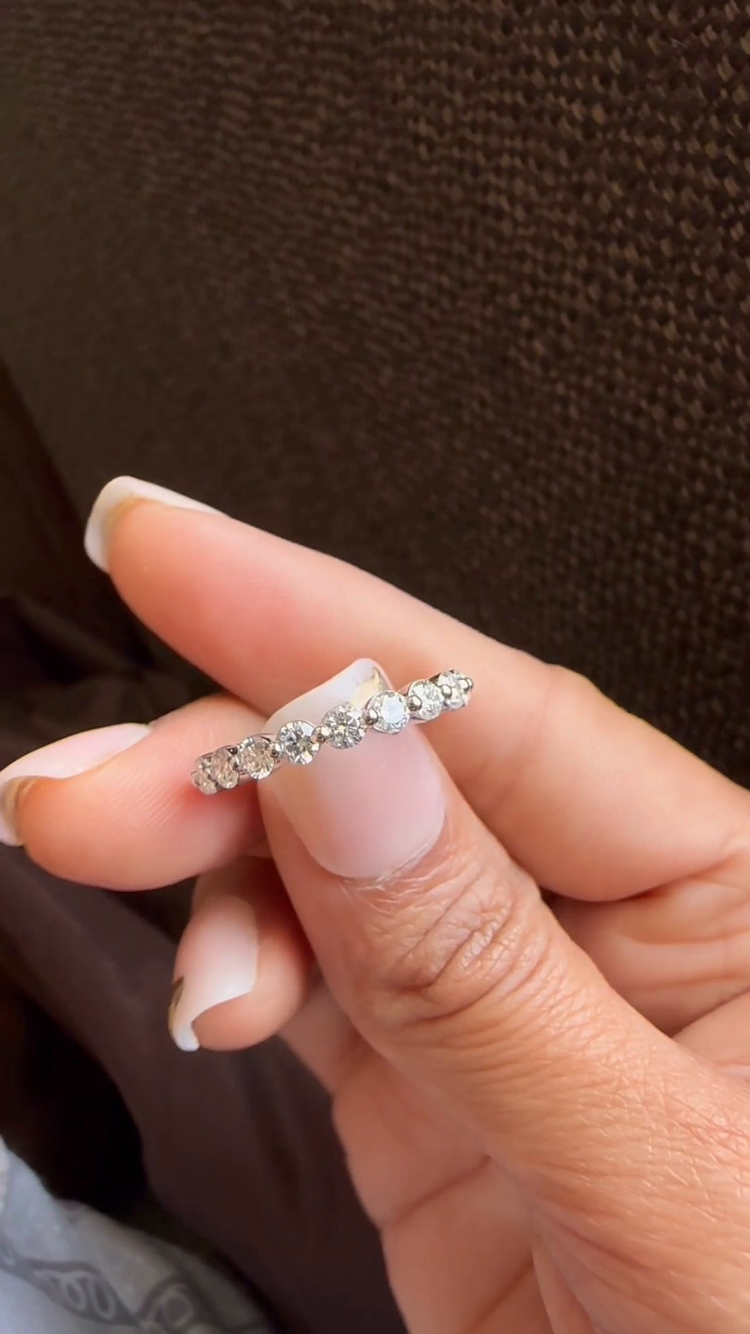 Zinnia Moissanite Eternity Band