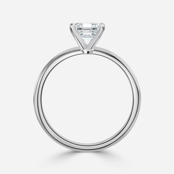 Arlette Asscher Solitaire Moissanite Engagement Ring