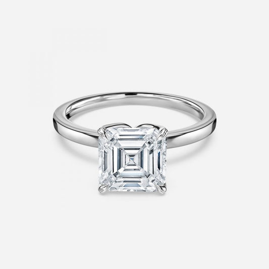 Samira Asscher Solitaire Moissanite Engagement Ring