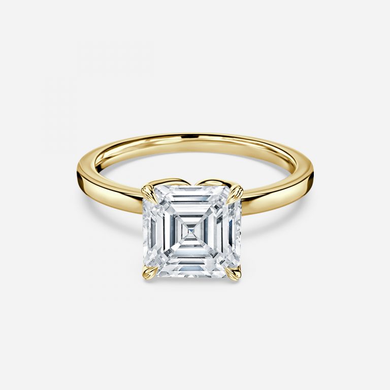 Samira Asscher Solitaire Moissanite Engagement Ring