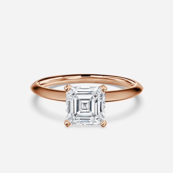 Arlette Asscher Solitaire Moissanite Engagement Ring