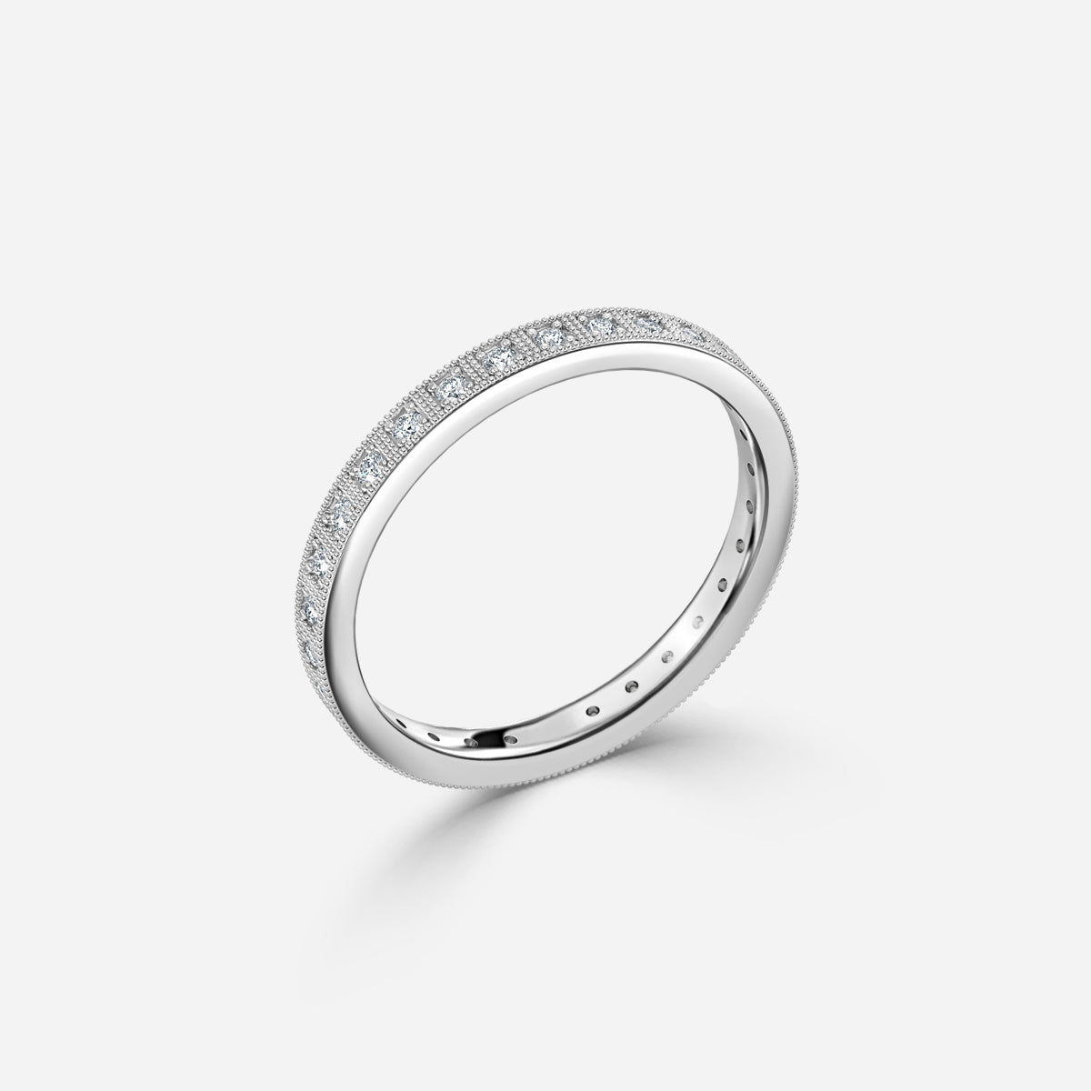 Clara Round Moissanite Wedding Ring