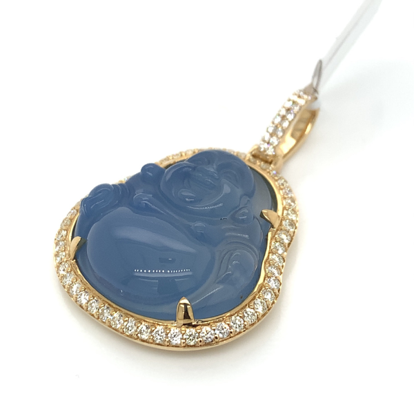 2.50 CT Moissanite Iced Out Buddha Pendant