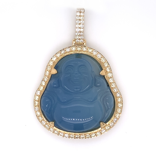 2.50 CT Moissanite Iced Out Buddha Pendant