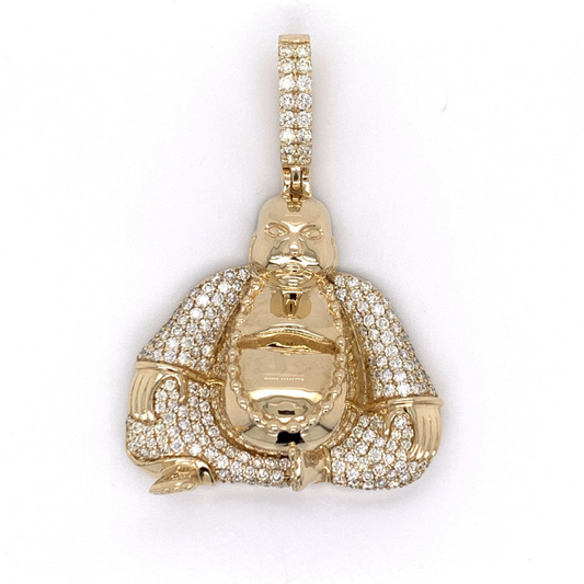 2.00 CT Moissanite Iced Out Buddha pendant