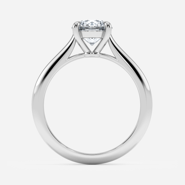 Amaris Round Solitaire Moissanite Engagement Ring