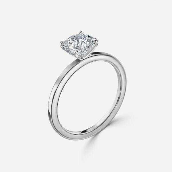 Jael Round Solitaire Moissanite Engagement Ring