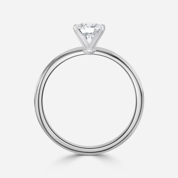 Arlette Cushion Solitaire Moissanite Engagement Ring