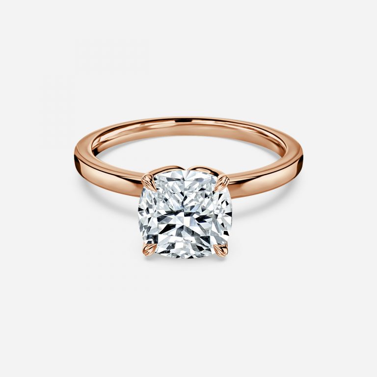 Samira Cushion Solitaire Moissanite Engagement Ring