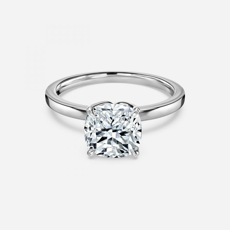 Samira Cushion Solitaire Moissanite Engagement Ring