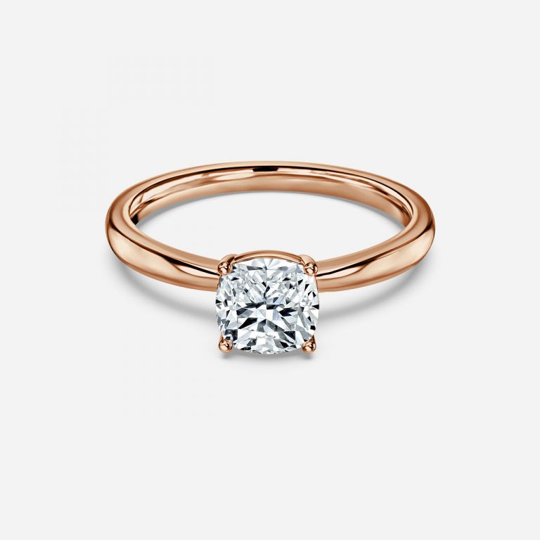 Idalia Cushion Solitaire Moissanite Engagement Ring