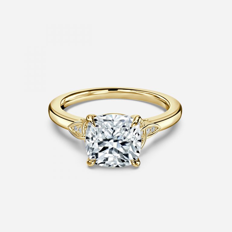 Kerensa Cushion Vintage Moissanite Engagement Ring