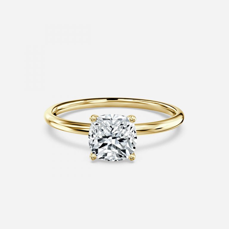 Ailani Cushion Solitaire Moissanite Engagement Ring