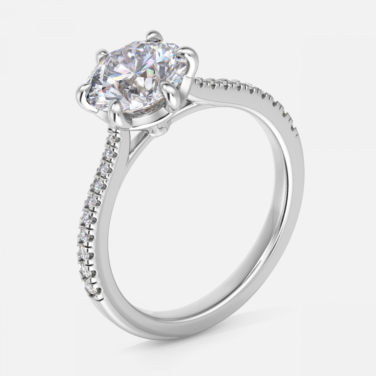 Ferelith Round Dainty Moissanite Engagement Ring