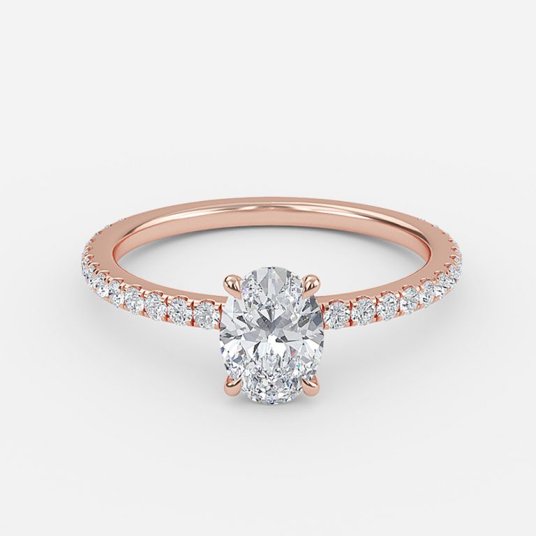 Zeni Oval Dainty Moissanite Engagement Ring