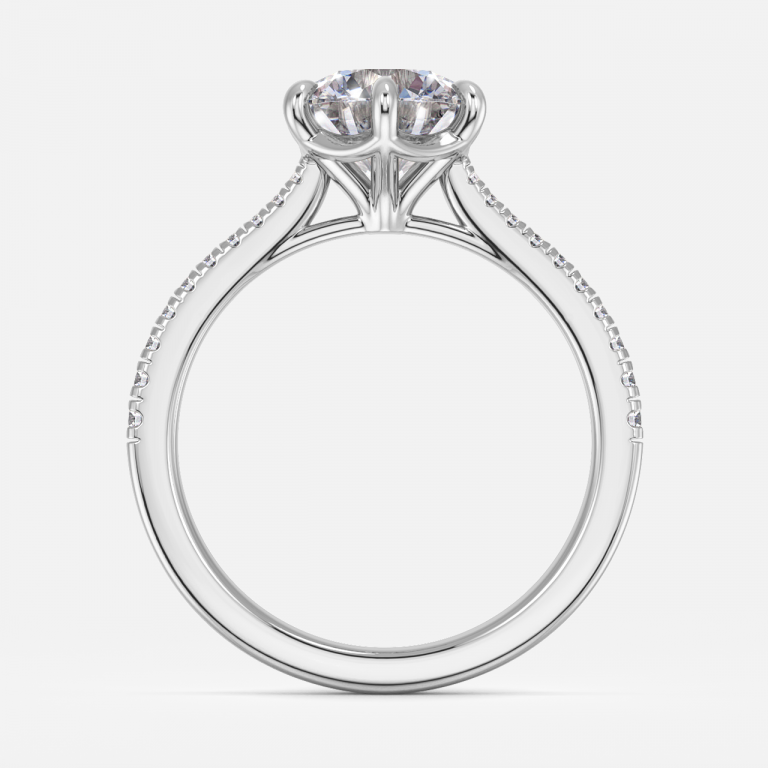 Ferelith Round Dainty Moissanite Engagement Ring