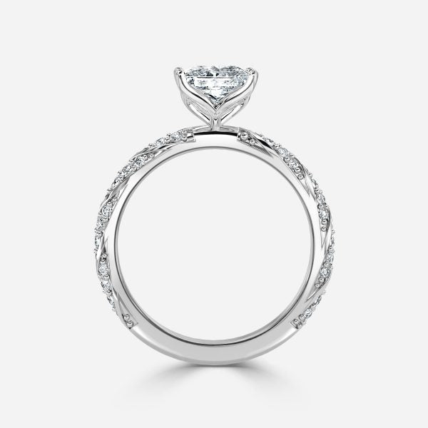 Wan Princess Unique Moissanite Engagement Ring