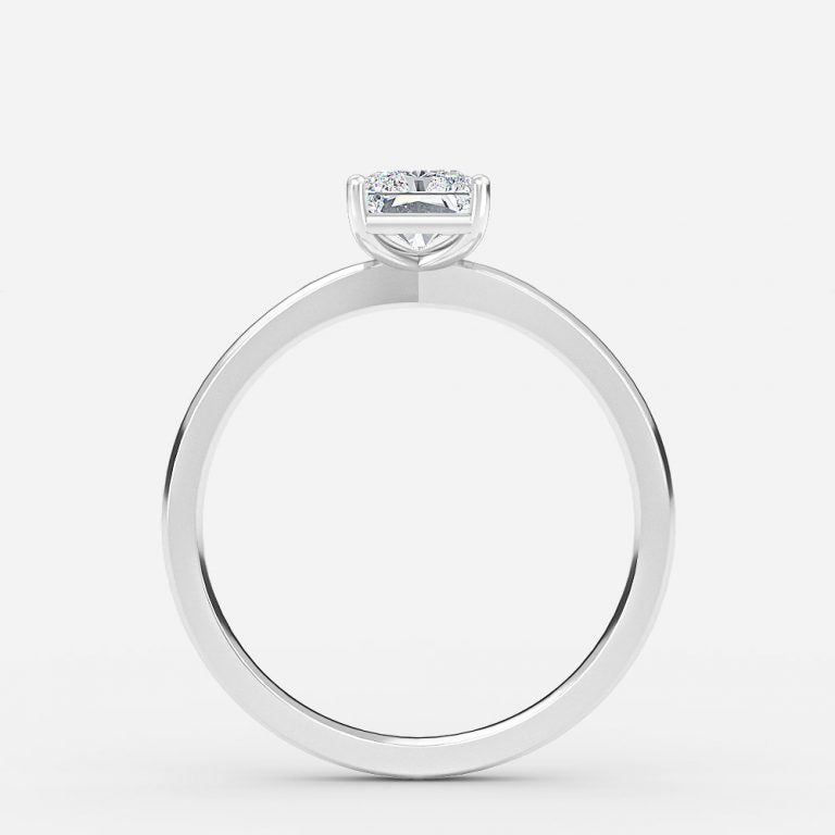 Idalia Radiant Solitaire Moissanite Engagement Ring