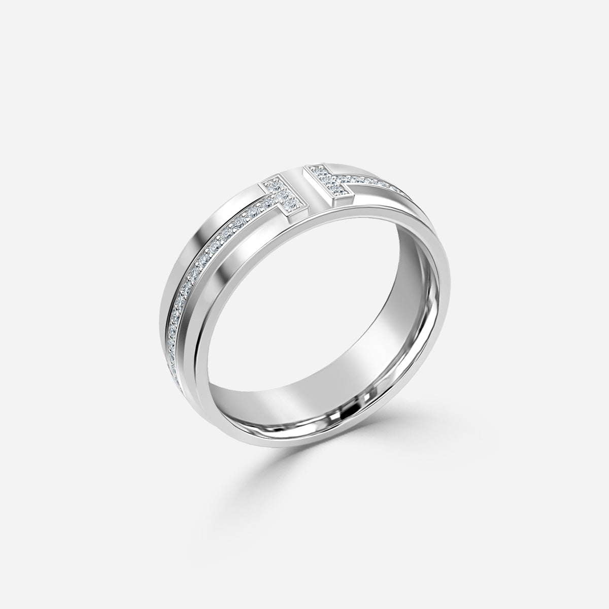 Sable Moissanite Wedding Ring