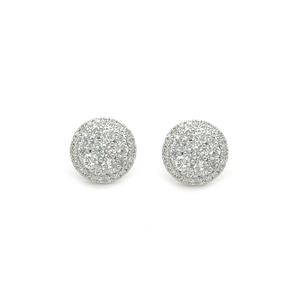 1.50Ct Halo Moissanite Earrings