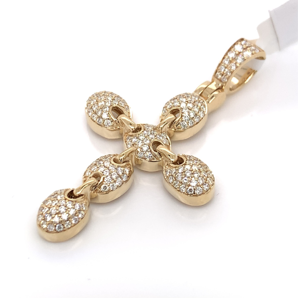 1.20 CT Moissanite Iced Out Cross Pendants