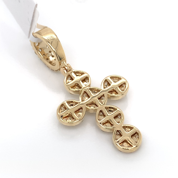 2.00 CT Moissanite Iced Out Cross Pendant