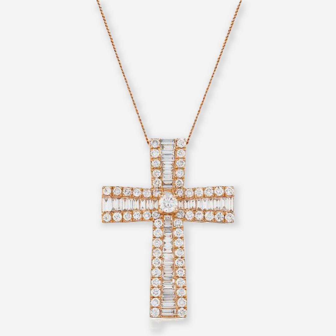 Moissanite Cross Pendant