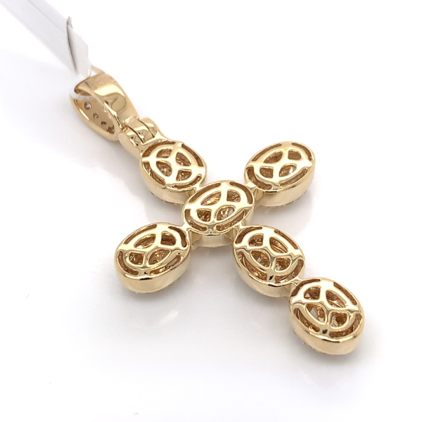 1.20 CT Moissanite Iced Out Cross Pendants