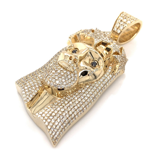 6.00 CT Moissanite Iced Out Jesus Pendant