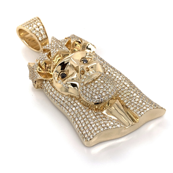 6.00 CT Moissanite Iced Out Jesus Pendant