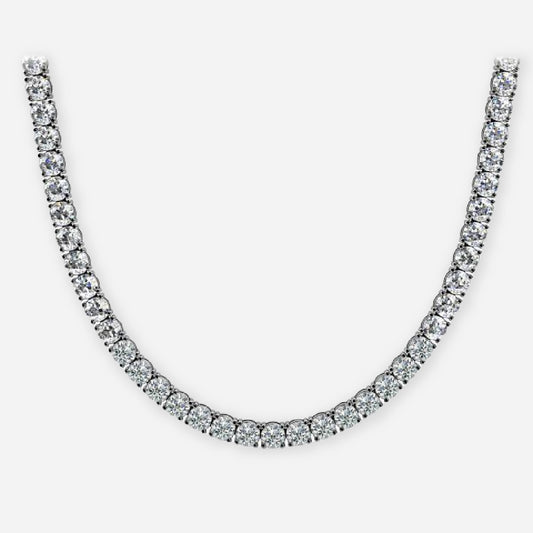 4 Prong Moissanite Tennis Necklace