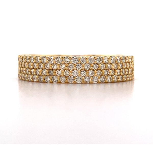 1.25Ct Iced Out Moissanite Ring