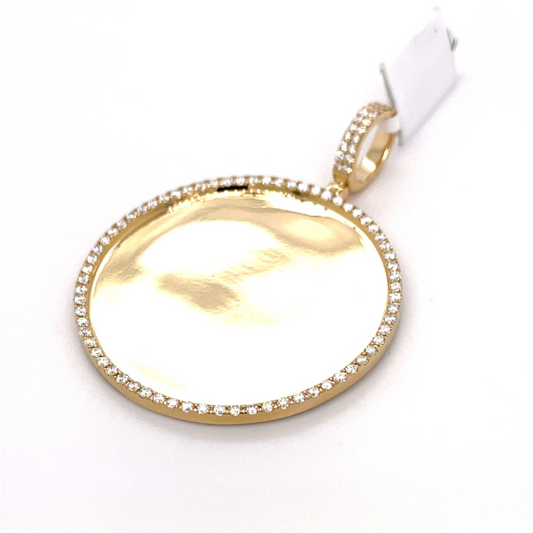 1.50 CT Moissanite Iced Out Memory Pendant