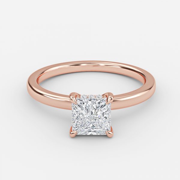 Idra Princess Solitaire Moissanite Engagement Ring