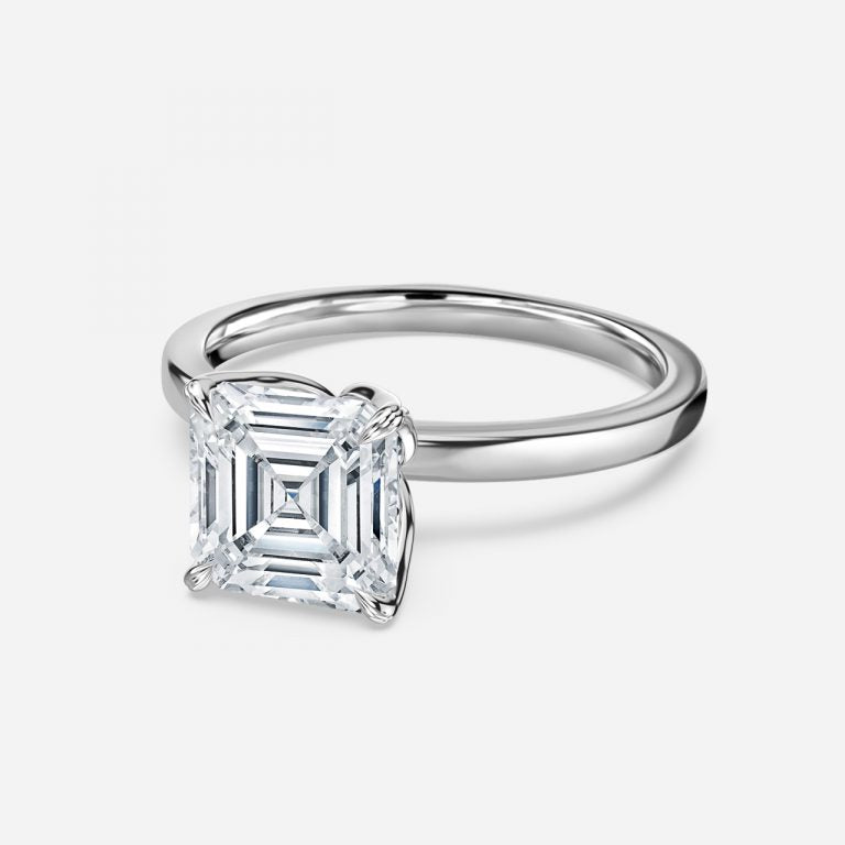 Samira Asscher Solitaire Moissanite Engagement Ring