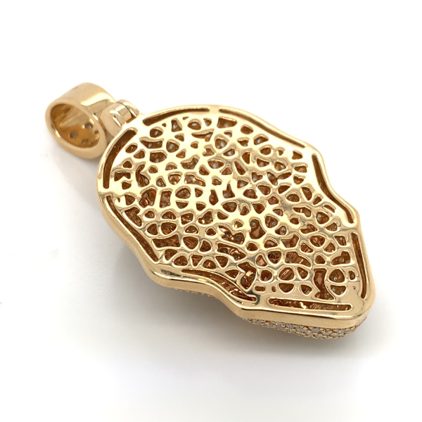 4.60 CT Moissanite Iced Out Skull Pendant