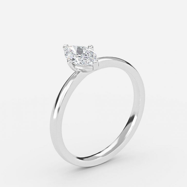 Idalia Marquise Solitaire Moissanite Engagement Ring