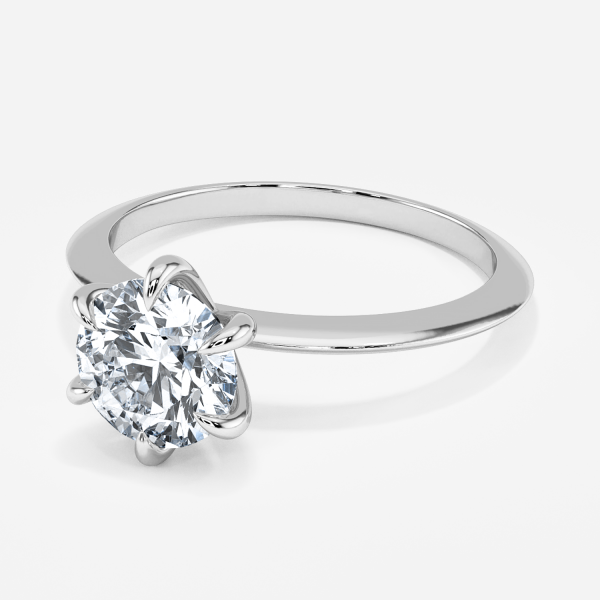 Cosima Round Solitaire Moissanite Engagement Ring