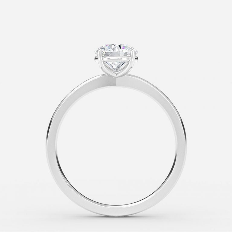 Idalia Round Solitaire Moissanite Engagement Ring